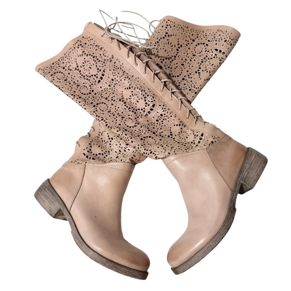 Sundance Lucera Lace Cutout Boots - Picture 2 of 10